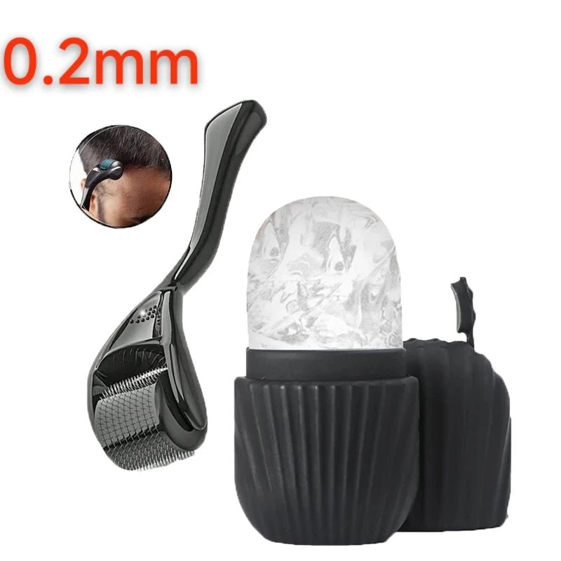 1/2/3pcs Ice Face Roller Facial Skincare Ice Roller Set,Facial Roller GuaSha FaceTool Set,Face Massage Roller Lifting Contouring - Zelixo.shop
