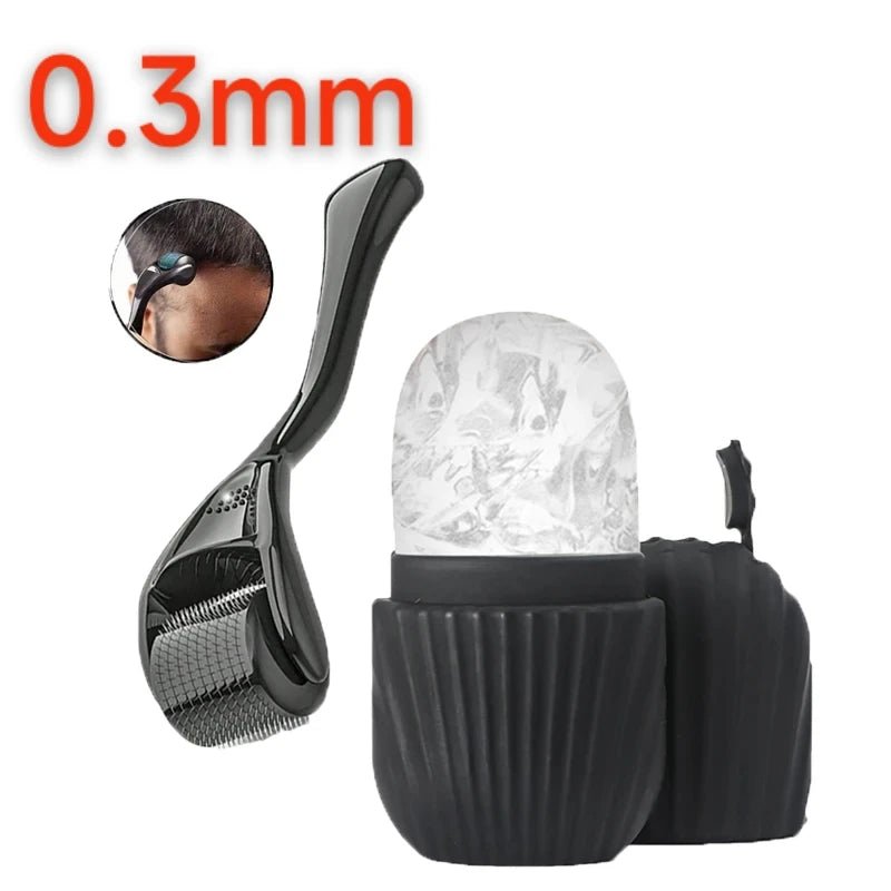 1/2/3pcs Ice Face Roller Facial Skincare Ice Roller Set,Facial Roller GuaSha FaceTool Set,Face Massage Roller Lifting Contouring - Zelixo.shop