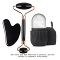 1/2/3pcs Ice Face Roller Facial Skincare Ice Roller Set,Facial Roller GuaSha FaceTool Set,Face Massage Roller Lifting Contouring - Zelixo.shop
