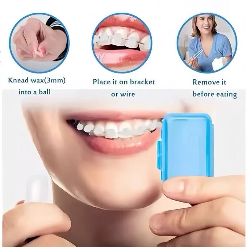 8pcs/set Dental Care Brush Kit Orthodontic Teeth Cleaning Tool Foldable Toothbrush Interdental Brush Floss Thread Wax Travel Kit - Zelixo.shop