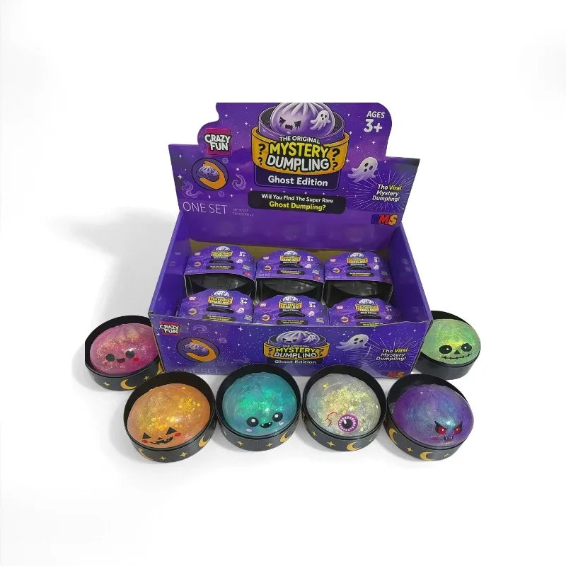 Zelixo Squishy Ghost Pinch Toy — Mini Stress Relief Desk Fidget & Halloween Gift