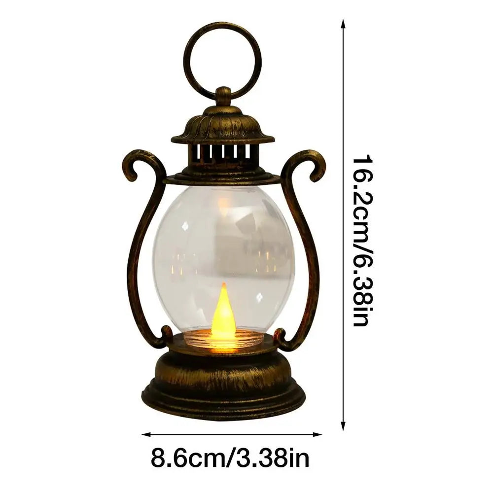 Zelixo Retro LED Pony Lantern — Flickering Candle Light Holiday Home Decor