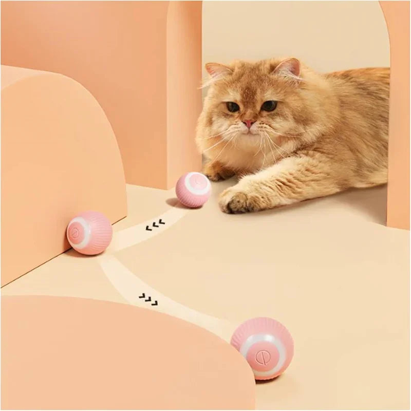 Zelixo Smart Cat Toy Electric Rolling Ball — Auto-Rotating Interactive Pet Game
