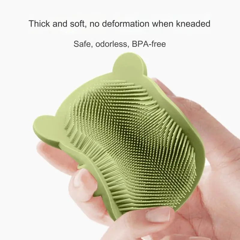 Zelixo Dinosaur Scalp Massager — Cute Silicone Shampoo Brush for Hair Growth