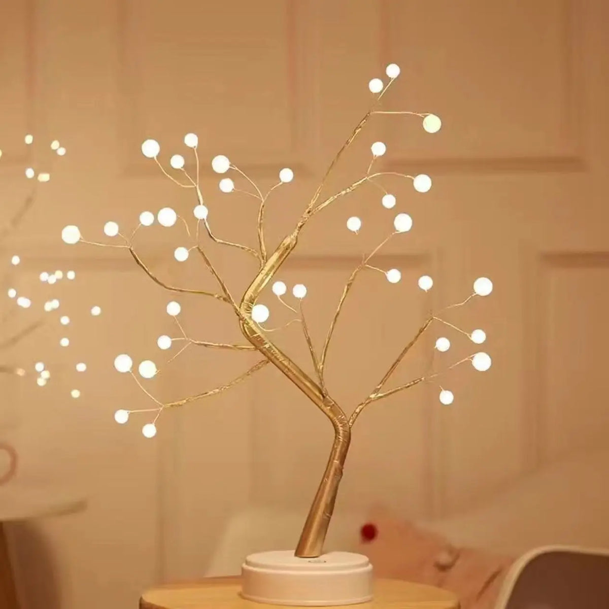 Zelixo Bonsai Tree LED Night Light — USB Touch Switch Cherry Blossom Desktop Lamp
