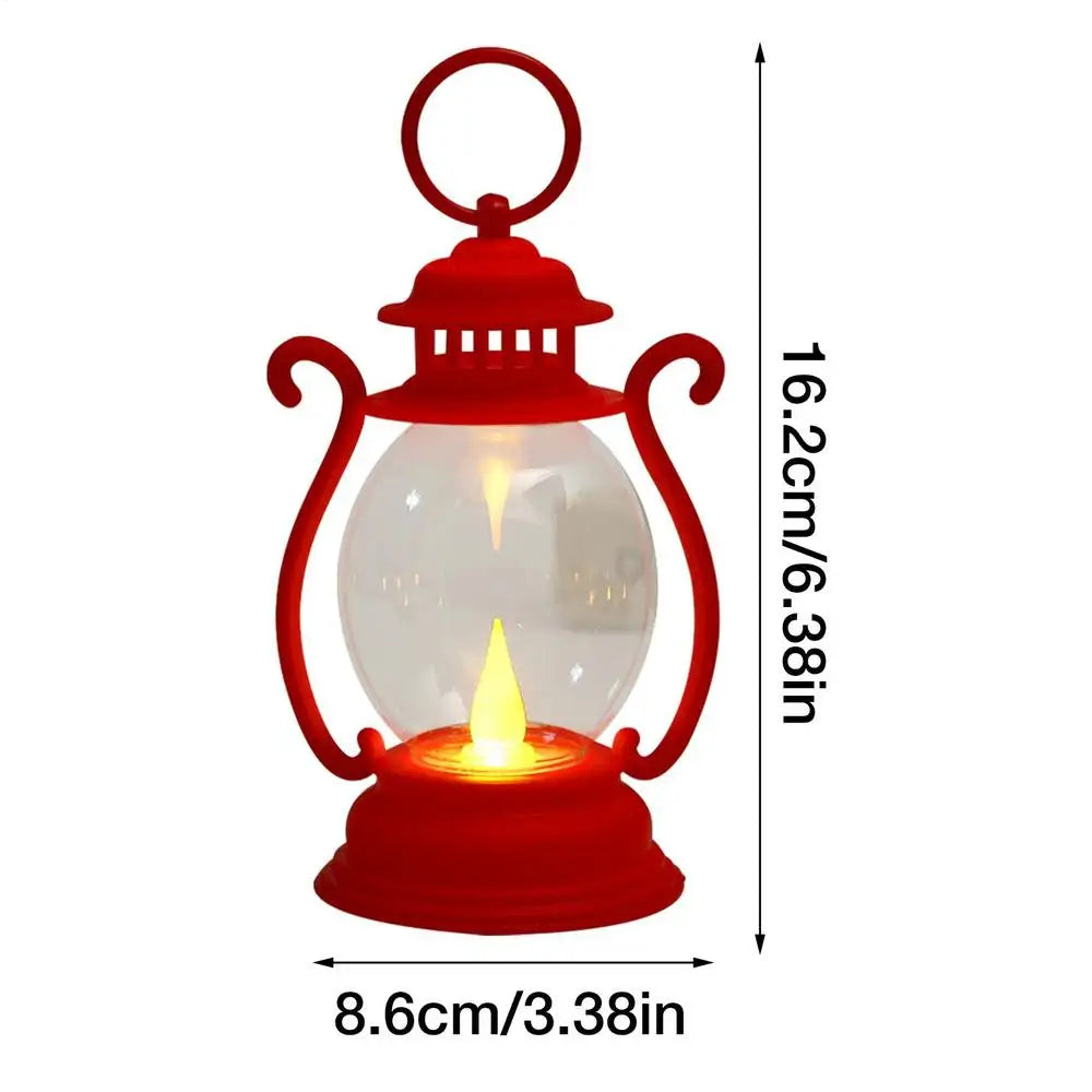 Zelixo Retro LED Pony Lantern — Flickering Candle Light Holiday Home Decor