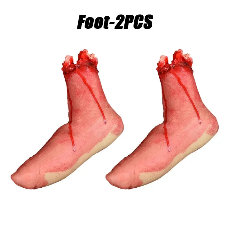 Zelixo Fake Body Parts Prop Set — Scary Halloween Party & Prank Decoration