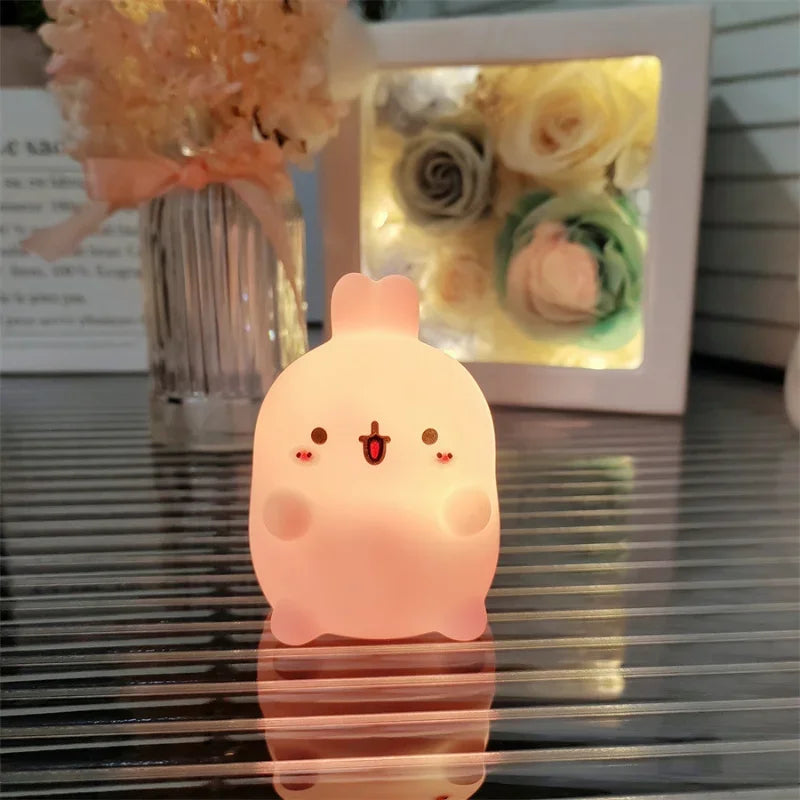 Zelixo Rabbit LED Night Light — Cute Bedside Floor Stand Atmosphere Lamp