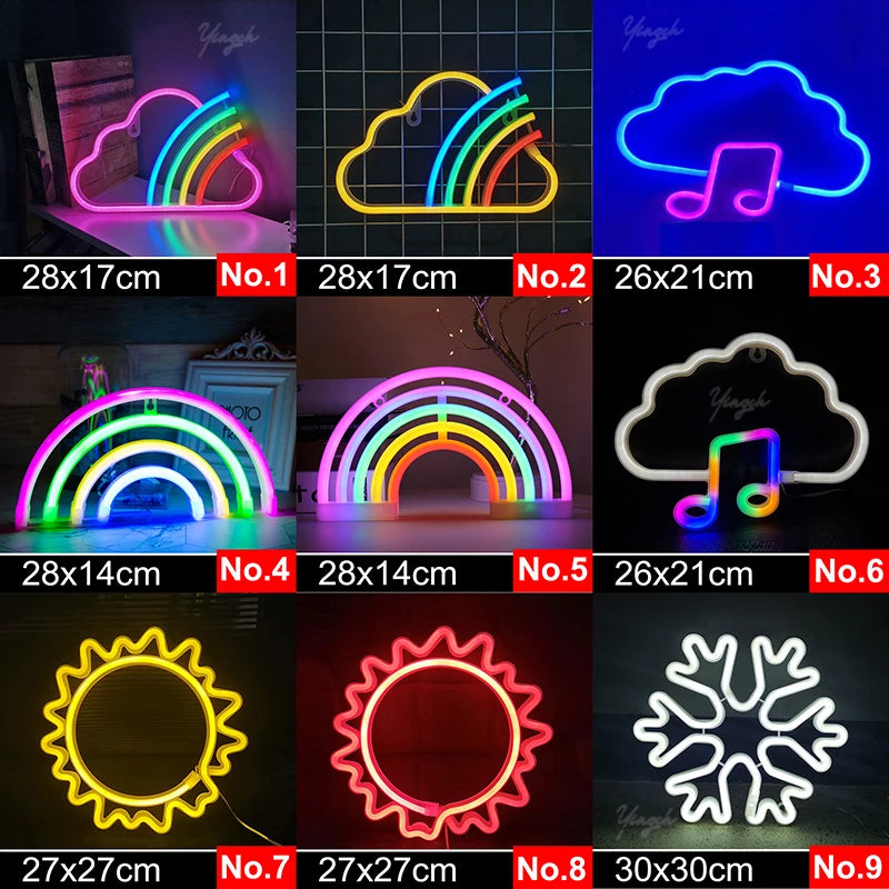 Zelixo LED Neon Sign Light — Custom Room Decor for Bedroom, Bar & Party