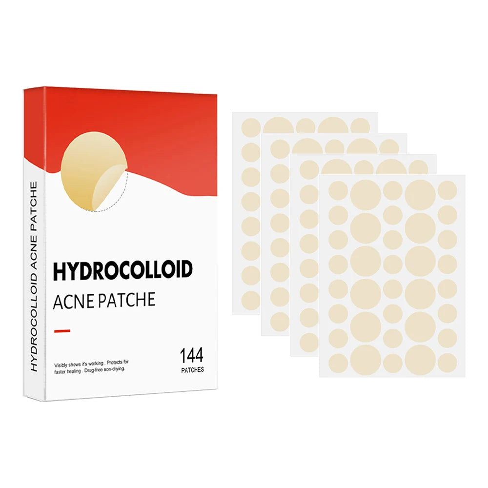 Zelixo Acne Pimple Patch — 144pcs Invisible Healing Spot Sticker for Face