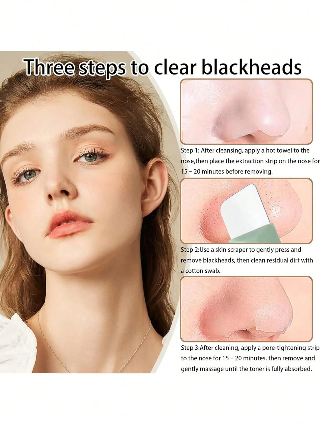 Zelixo Silicone Nose Blackhead Remover — Gentle Facial Pore Cleanser Scraper
