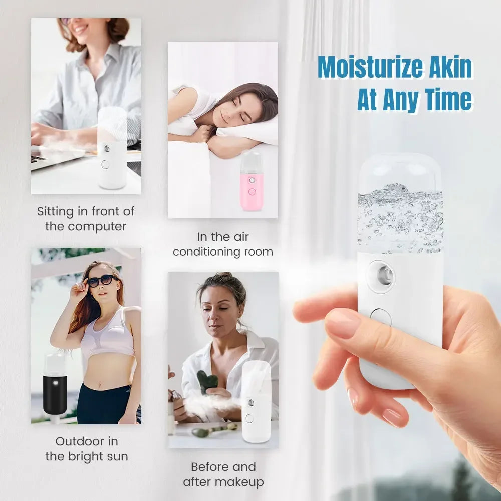Zelixo Nano Facial Mist Sprayer — Cool Mist Portable Face Hydrator