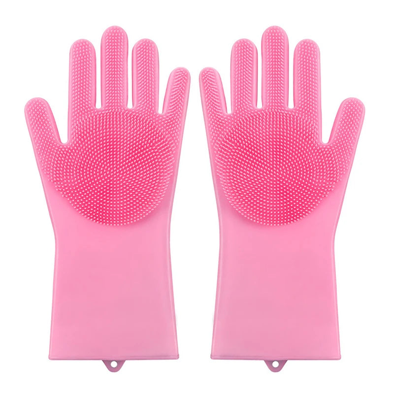 Zelixo Pet Grooming Glove — Silicone Hair Removal & Shampoo Scrubber for Dogs & Cats