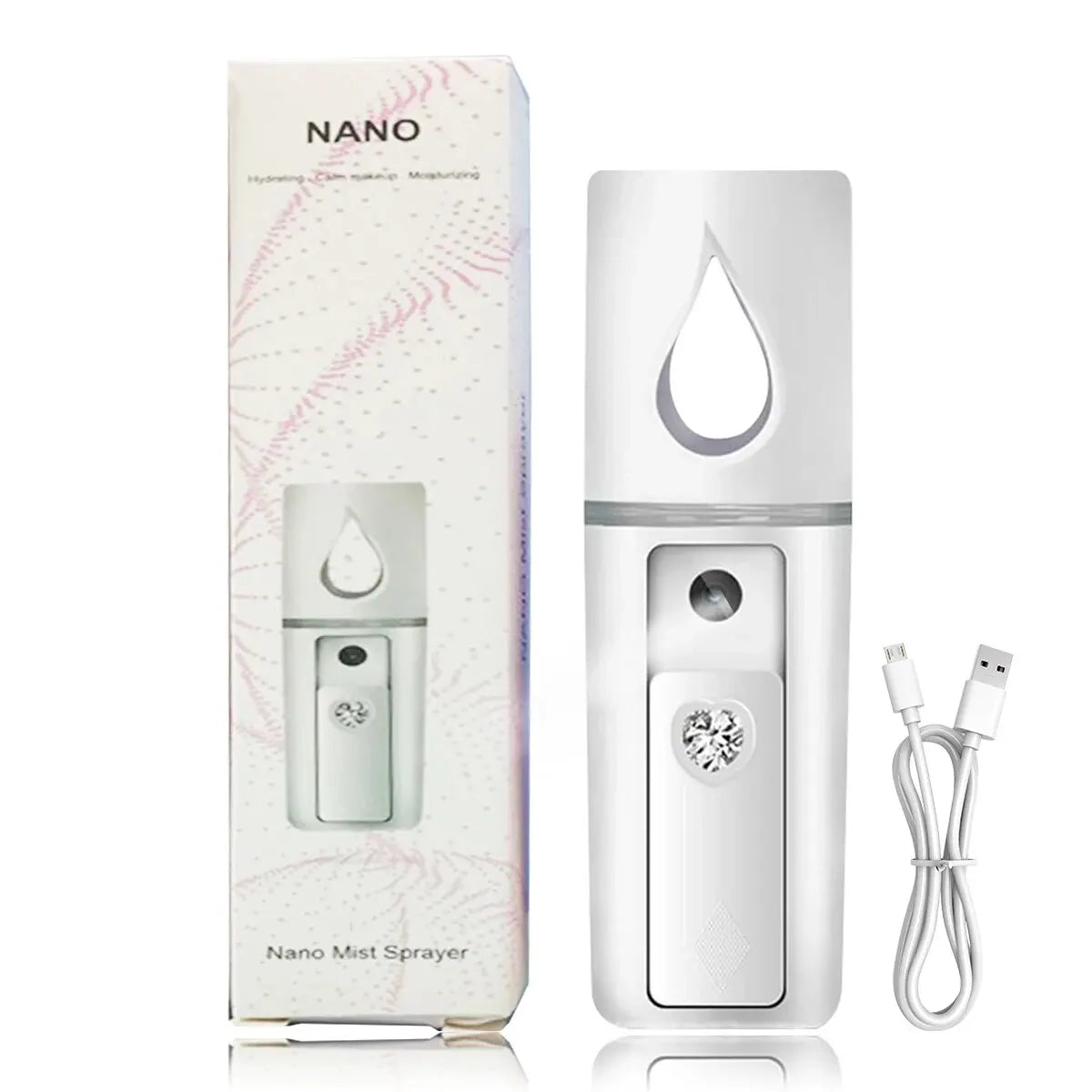 Zelixo 20ml Mini Face Steamer — Nano Mist Anti-Aging Portable Skin Care