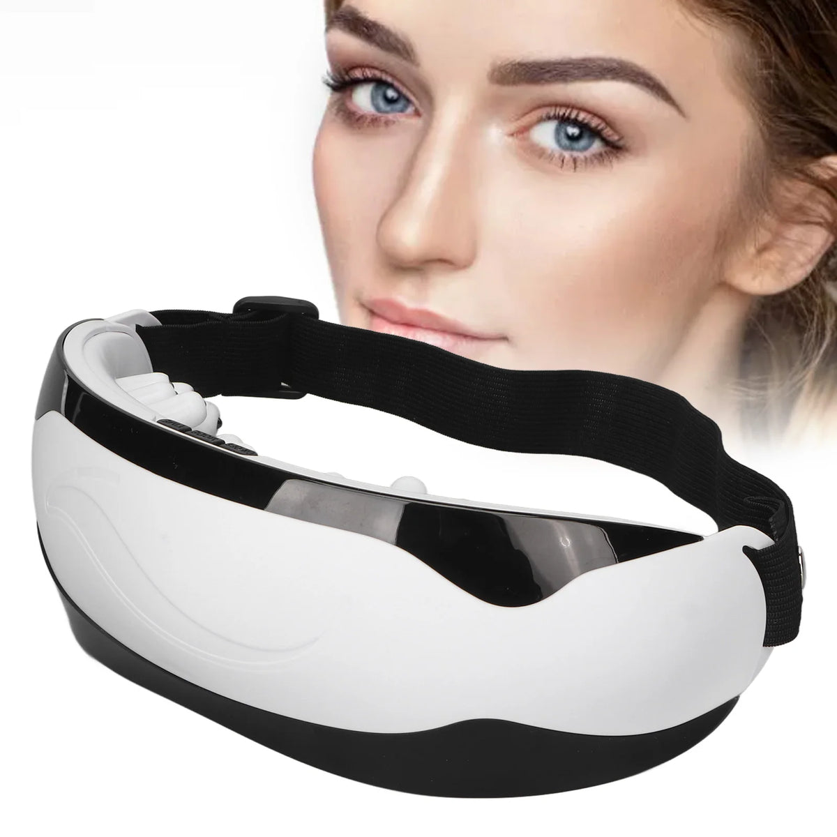Zelixo Magnetic Eye Massager — 9 Vibration Modes USB Rechargeable Eye Relief