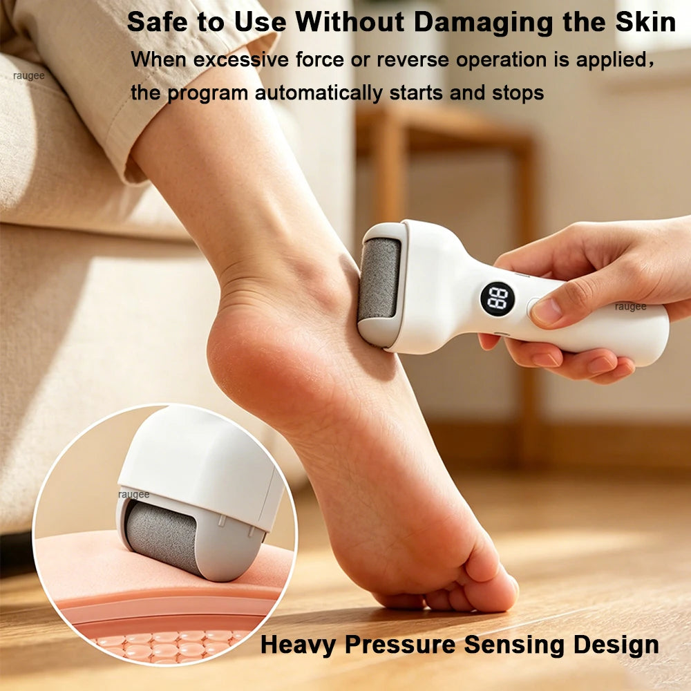 Zelixo Electric Foot File Callus Remover — Portable USB Rechargeable Pedicure Tool