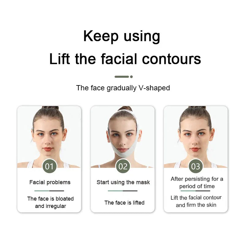 Zelixo V-Line Face Slimming Bandage — Chin Lift & Jaw Contour Belt