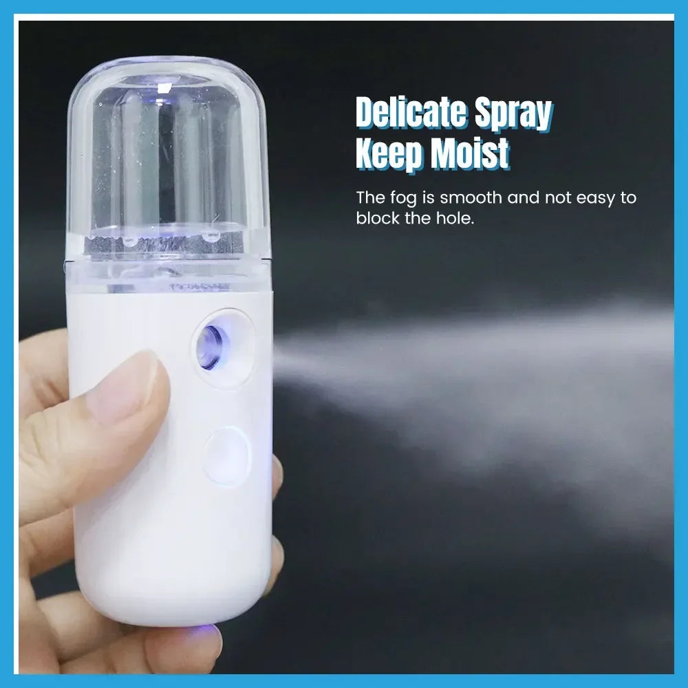 Zelixo Nano Facial Mist Sprayer — Cool Mist Portable Face Hydrator