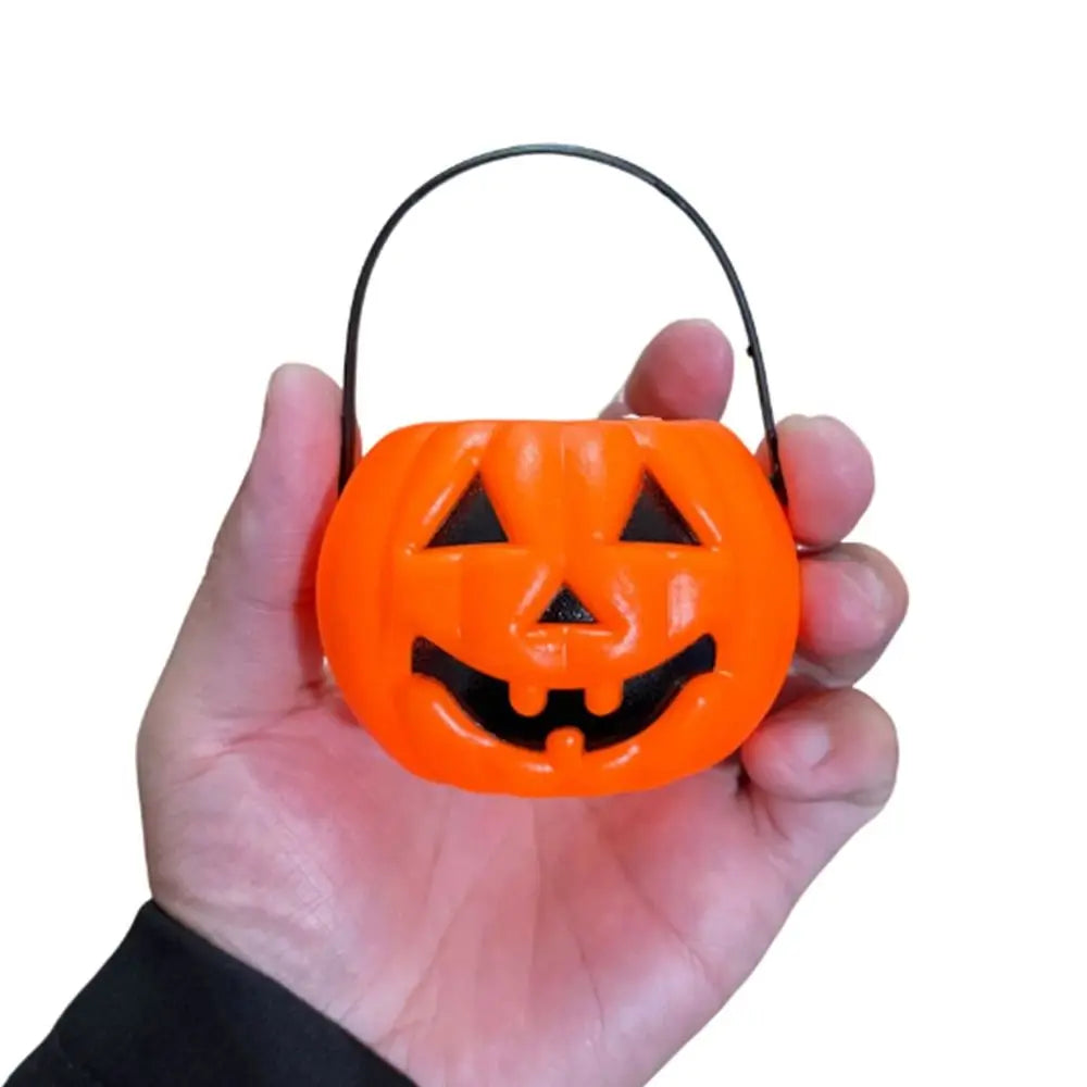 Zelixo Mini Pumpkin Buckets 6pc — Jack-O-Lantern Trick or Treat Candy Baskets