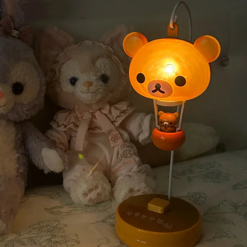 Zelixo Rilakkuma Balloon LED Night Light — Cute Cartoon Bedroom Decor Lamp