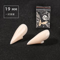 Zelixo Vampire Fangs 5 Pairs — Realistic Resin Halloween Costume Teeth with Glue
