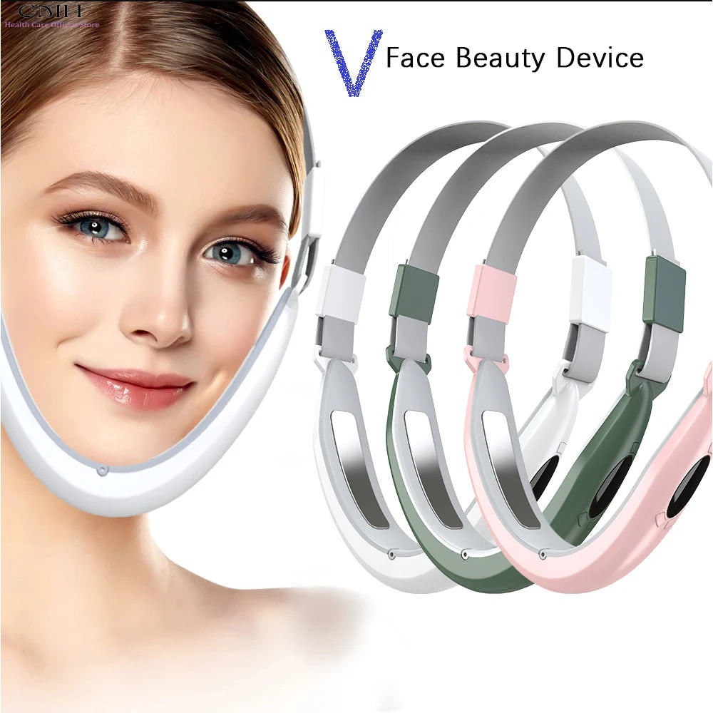 Zelixo V-Line Electric Face Massager — Double Chin Vibration Fat Reducer & Lift Tool
