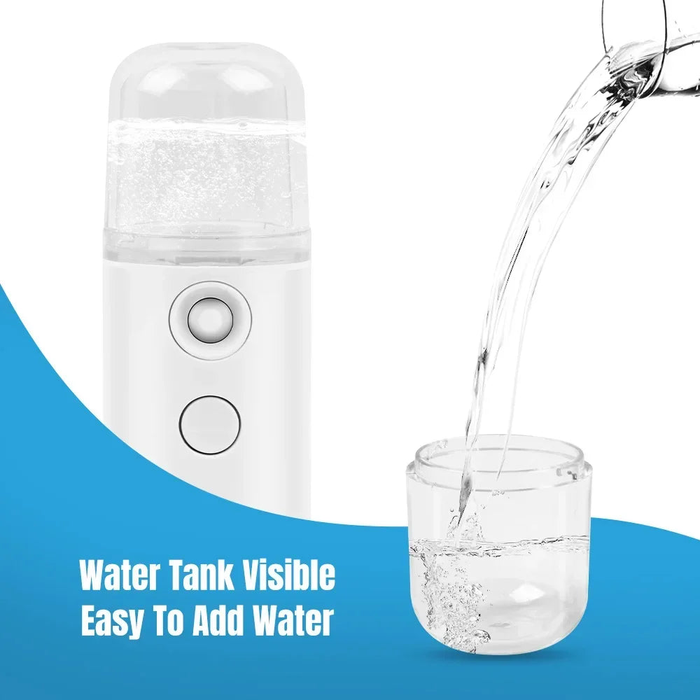 Zelixo Nano Facial Mist Sprayer — Cool Mist Portable Face Hydrator