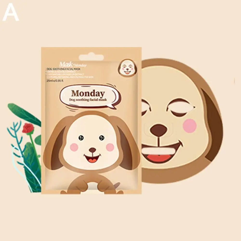 Zelixo Cartoon Animal Hydrating Face Sheet Mask — Cute Dog Panda Pig Moisturizing Mask