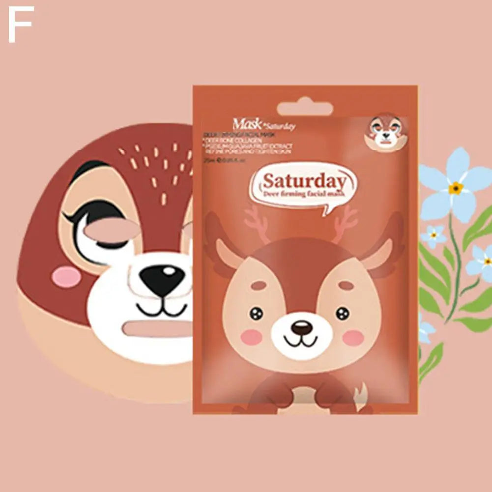 Zelixo Cartoon Animal Hydrating Face Sheet Mask — Cute Dog Panda Pig Moisturizing Mask