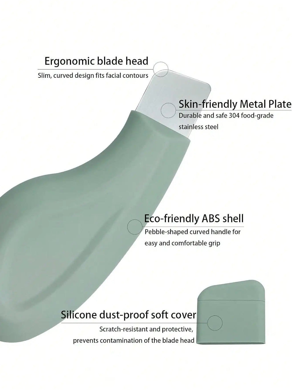 Zelixo Silicone Nose Blackhead Remover — Gentle Facial Pore Cleanser Scraper