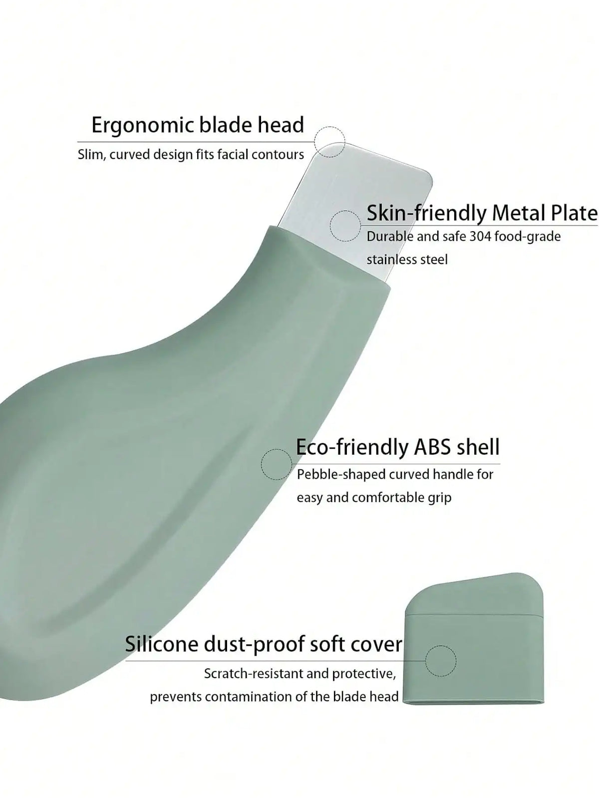 Zelixo Silicone Nose Blackhead Remover — Gentle Facial Pore Cleanser Scraper