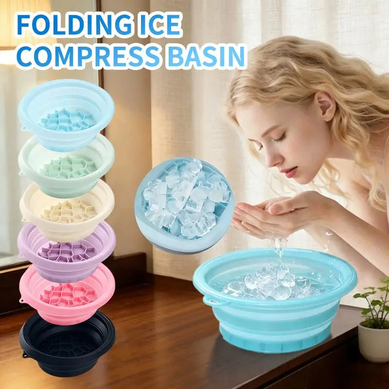 Zelixo Silicone Ice Face Bowl — Built-In Ice Tray Facial Plunge for Pores