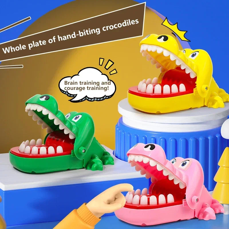 Zelixo Crocodile Biting Finger Game — Funny Alligator Dentist Party Toy for Kids