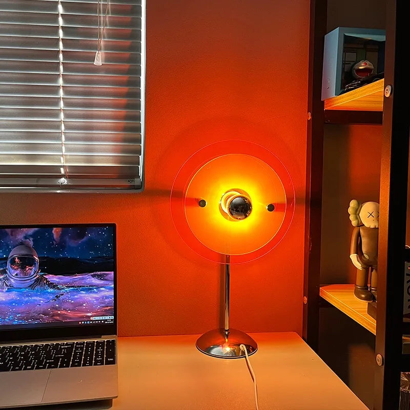 Zelixo Sunset Rainbow Table Lamp — USB LED Projection Night Light for Room Decor