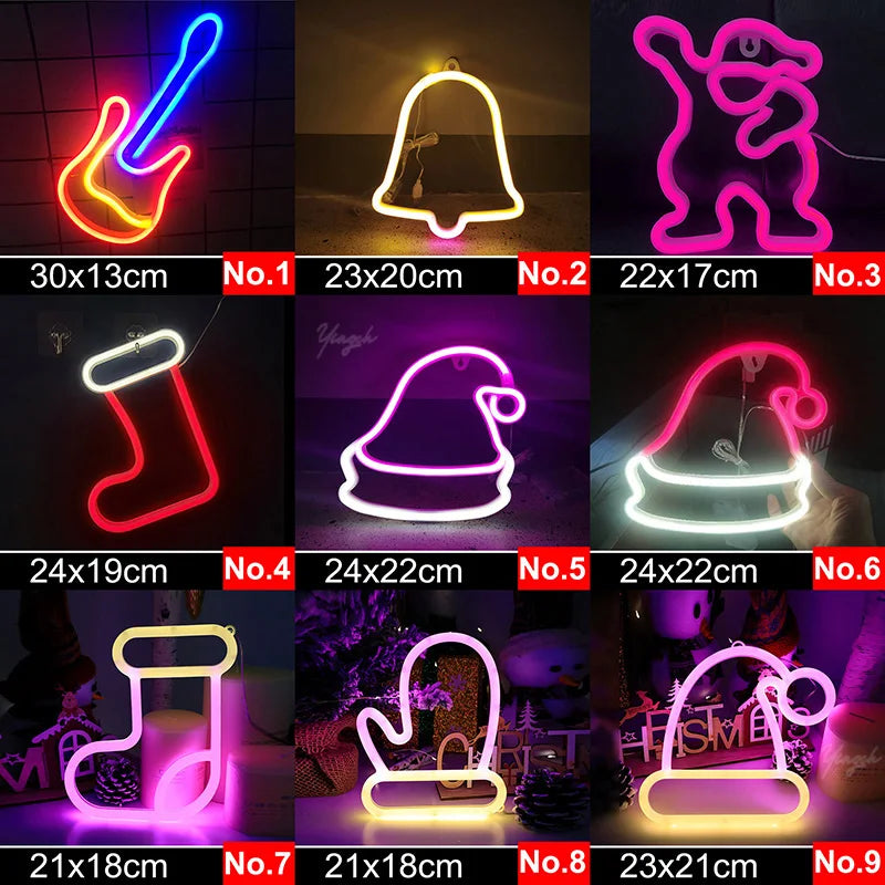 Zelixo LED Neon Sign Light — Custom Room Decor for Bedroom, Bar & Party