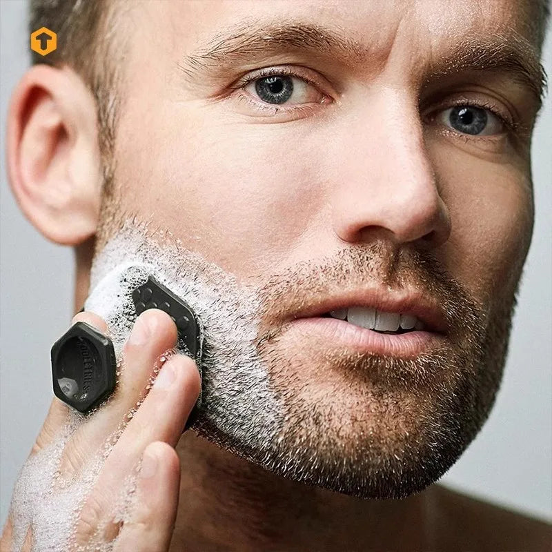 Zelixo Men's Silicone Facial Cleaning Brush — Deep Clean Face Scrubber