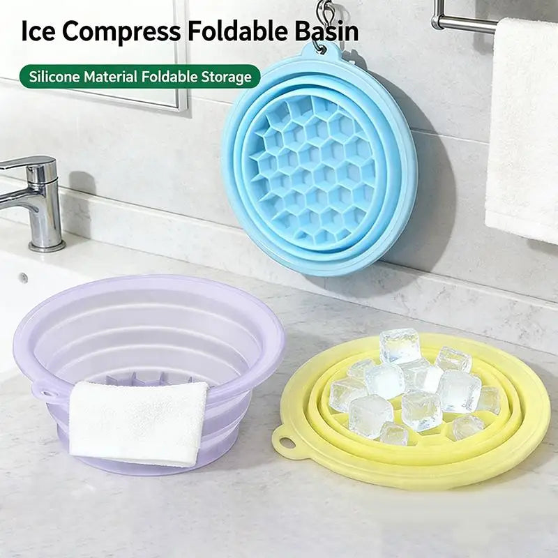 Zelixo Silicone Ice Face Bowl — Built-In Ice Tray Facial Plunge for Pores