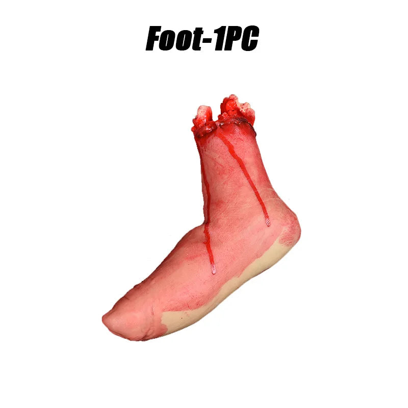 Zelixo Fake Body Parts Prop Set — Scary Halloween Party & Prank Decoration