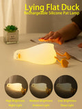 Zelixo Squishy Duck LED Night Light — Rechargeable Silicone Kids Bedroom Lamp