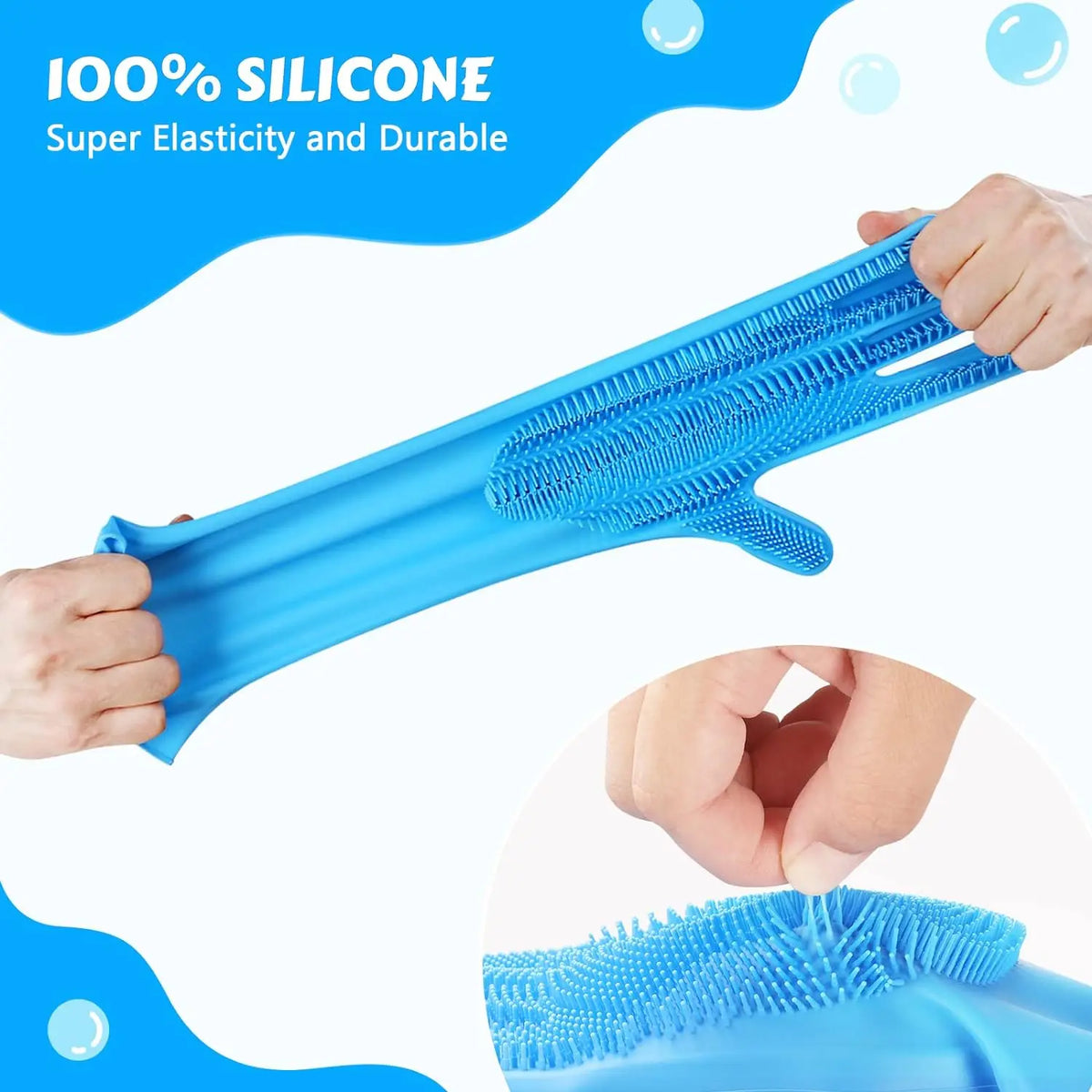 Zelixo Pet Grooming Glove — Silicone Hair Removal & Shampoo Scrubber for Dogs & Cats