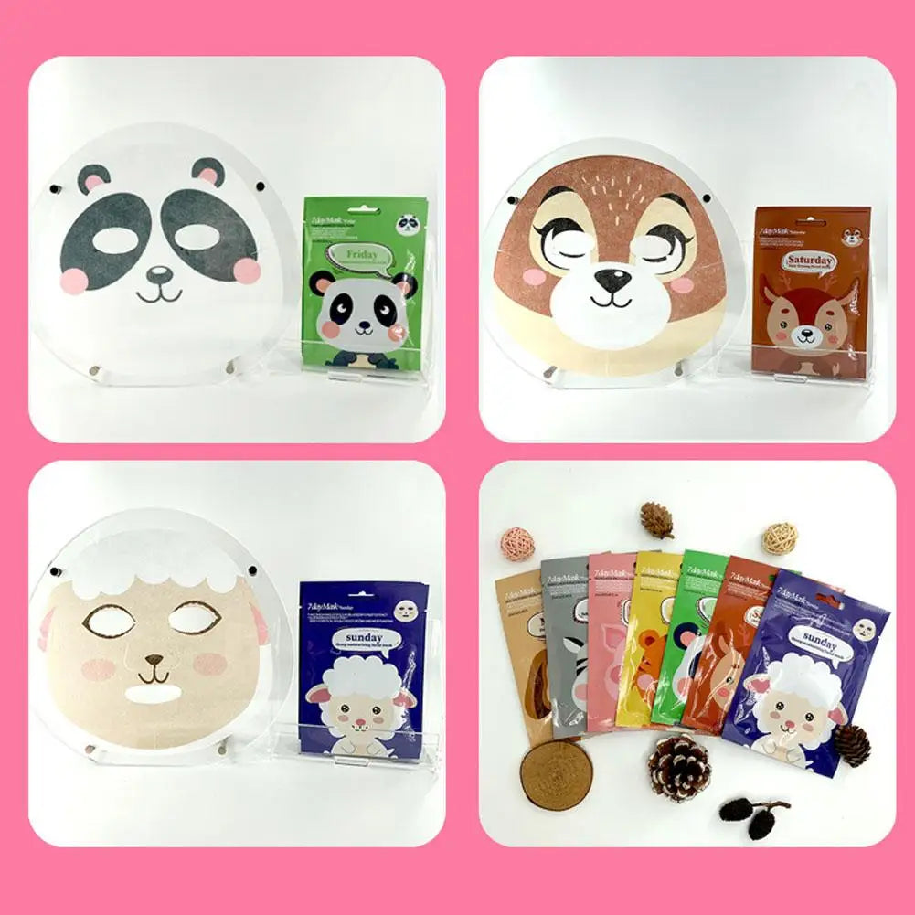 Zelixo Cartoon Animal Hydrating Face Sheet Mask — Cute Dog Panda Pig Moisturizing Mask