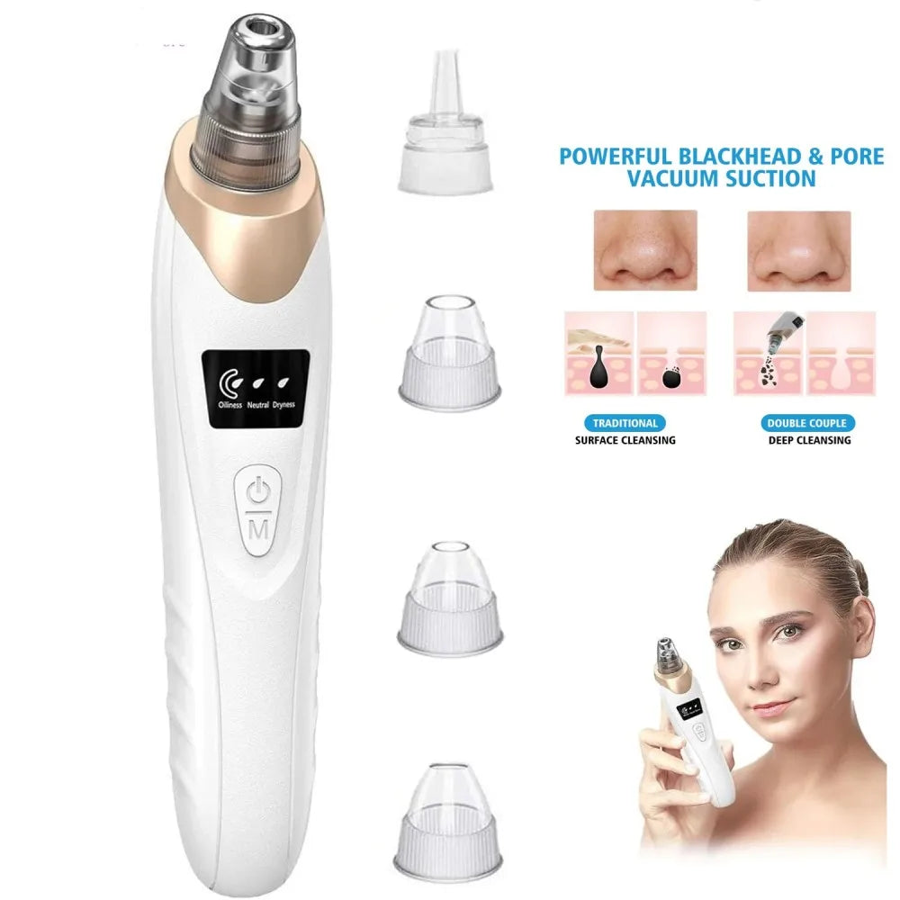 Zelixo Electric Blackhead Vacuum Remover — Facial Pore Cleanser Suction Machine