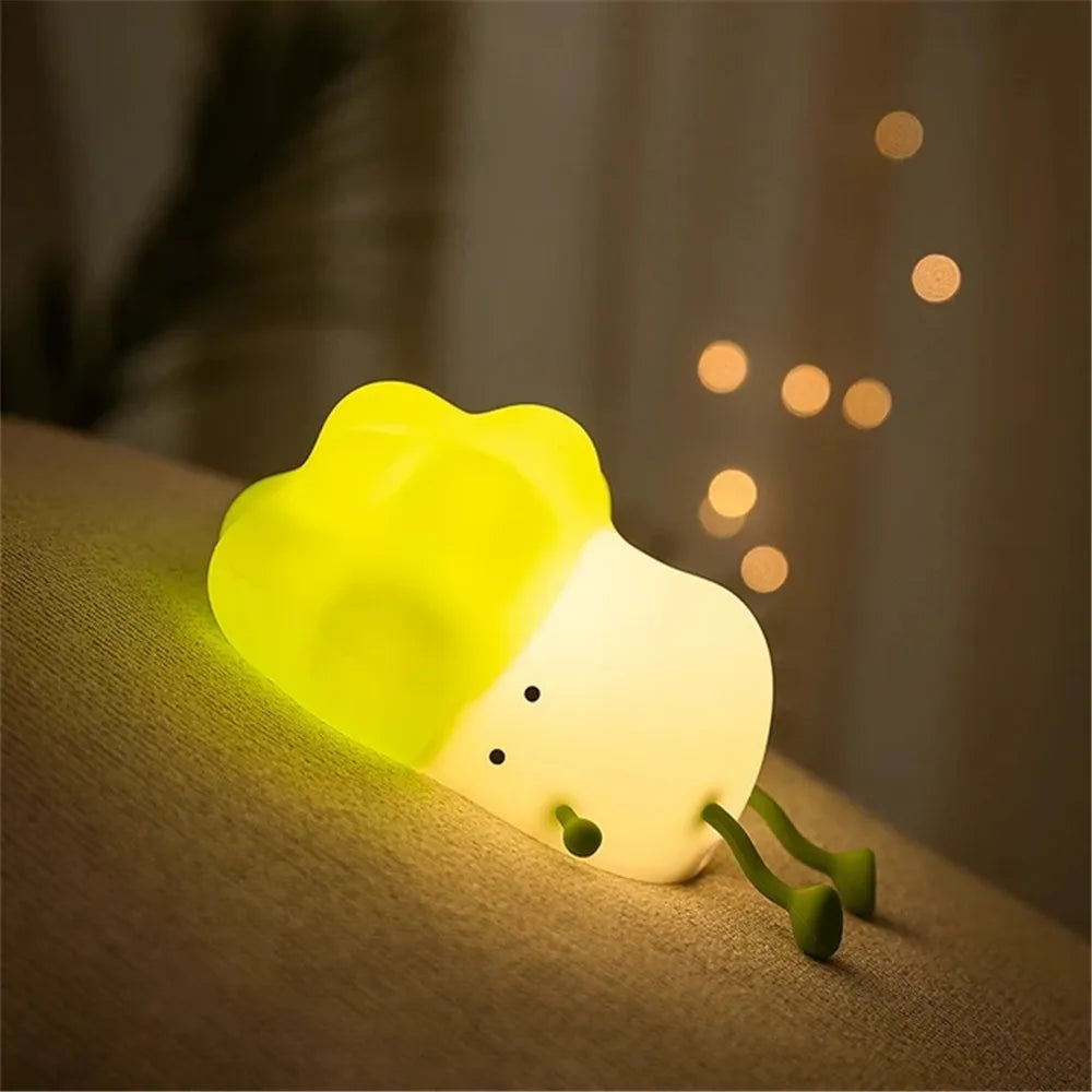 Zelixo Cabbage LED Night Light — Cute Vegetable Bedside Sleeping Lamp