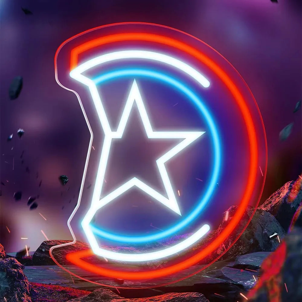 Zelixo LED Neon Sign Wall Decor — Bedroom Night Light for Kids & Teens