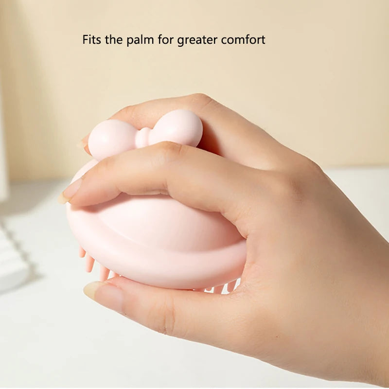 Zelixo Silicone Scalp Massager Brush — Shampoo & Spa Massage Comb Wet & Dry