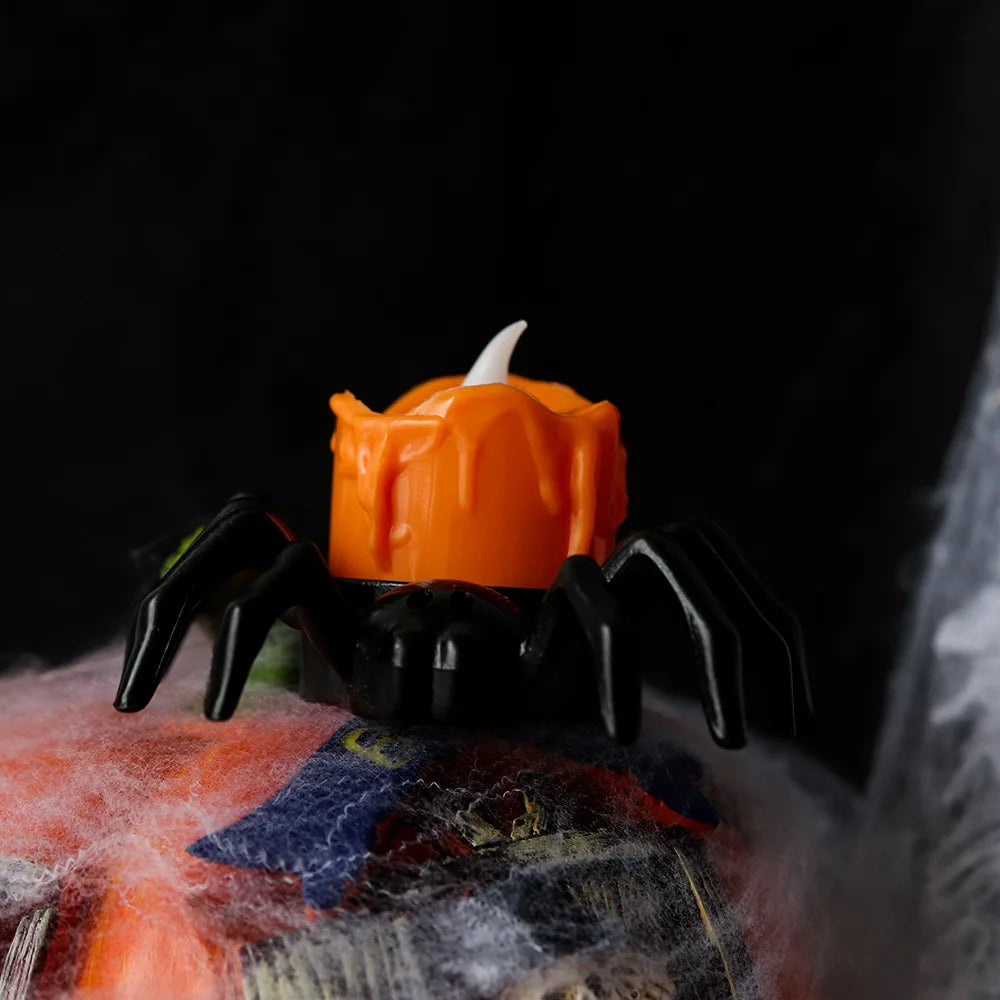 Zelixo Spider Night Lights 5pc — Glowing Halloween Party & Haunted House Decor
