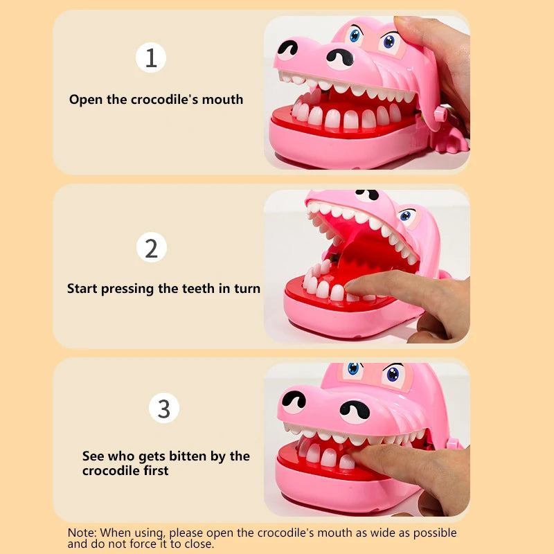 Zelixo Crocodile Biting Finger Game — Funny Alligator Dentist Party Toy for Kids