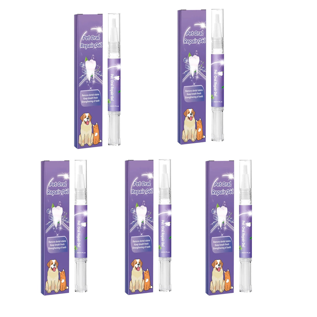 Zelixo Pet Teeth Cleaning Gel Pen — Fresh Breath & Tartar Removal for Dogs