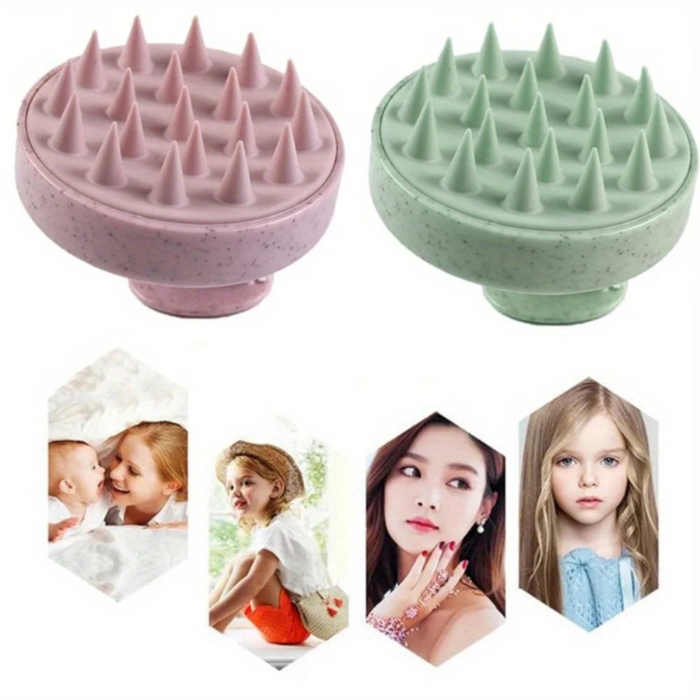Zelixo Silicone Shampoo Body Brush — Scalp Massage Comb for Shower & Salon