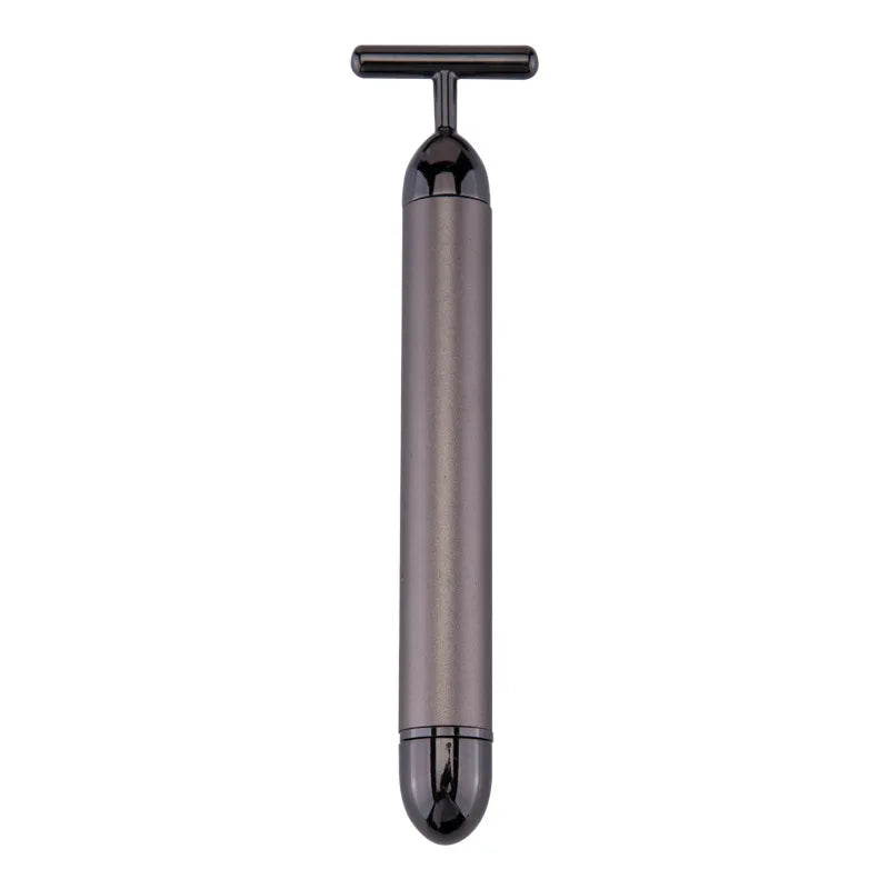 Zelixo 24K Gold Face Lift Roller — T-Shape Vibrating Facial Slimming Massager